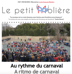 carnaval en el colegio Molière